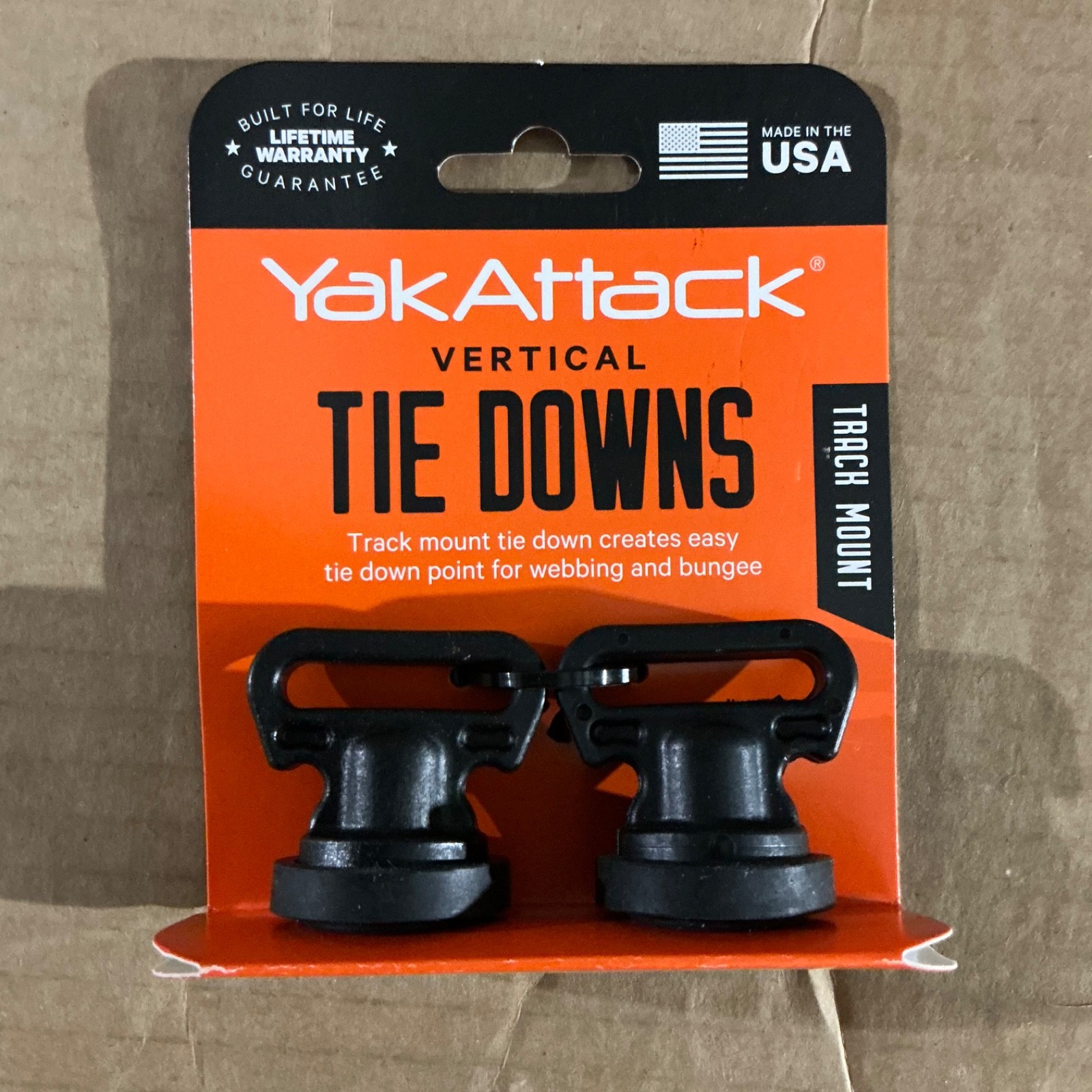 YakAttack Track Mount Vertical Tie Downs 2 Pack Aap-1025