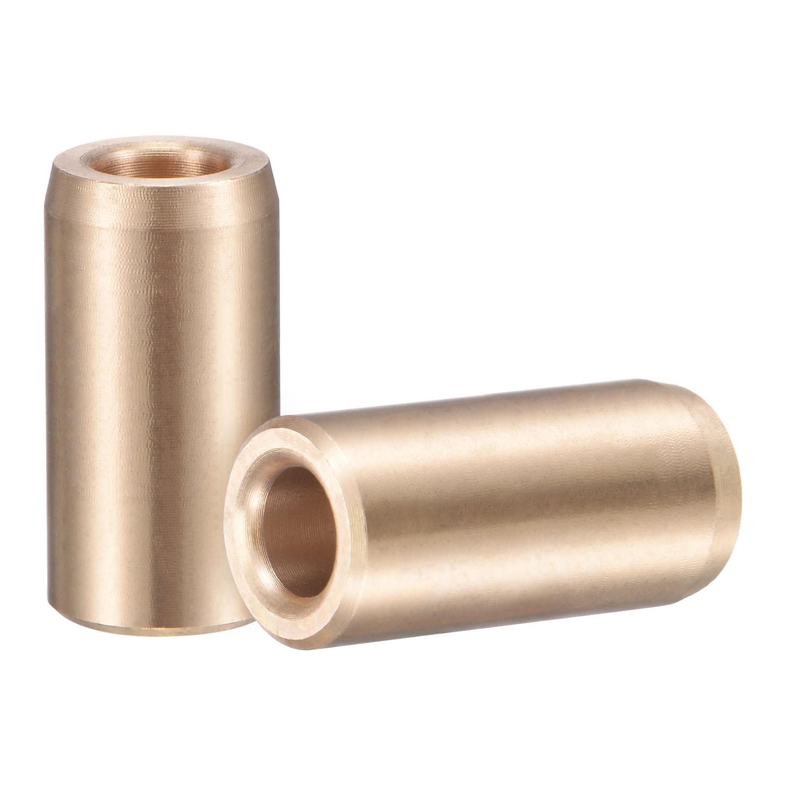 Sleeve Bearings 6mm x 10mm x 20mm Wrapped Oilless Bushings Cast Brass 2pcs,