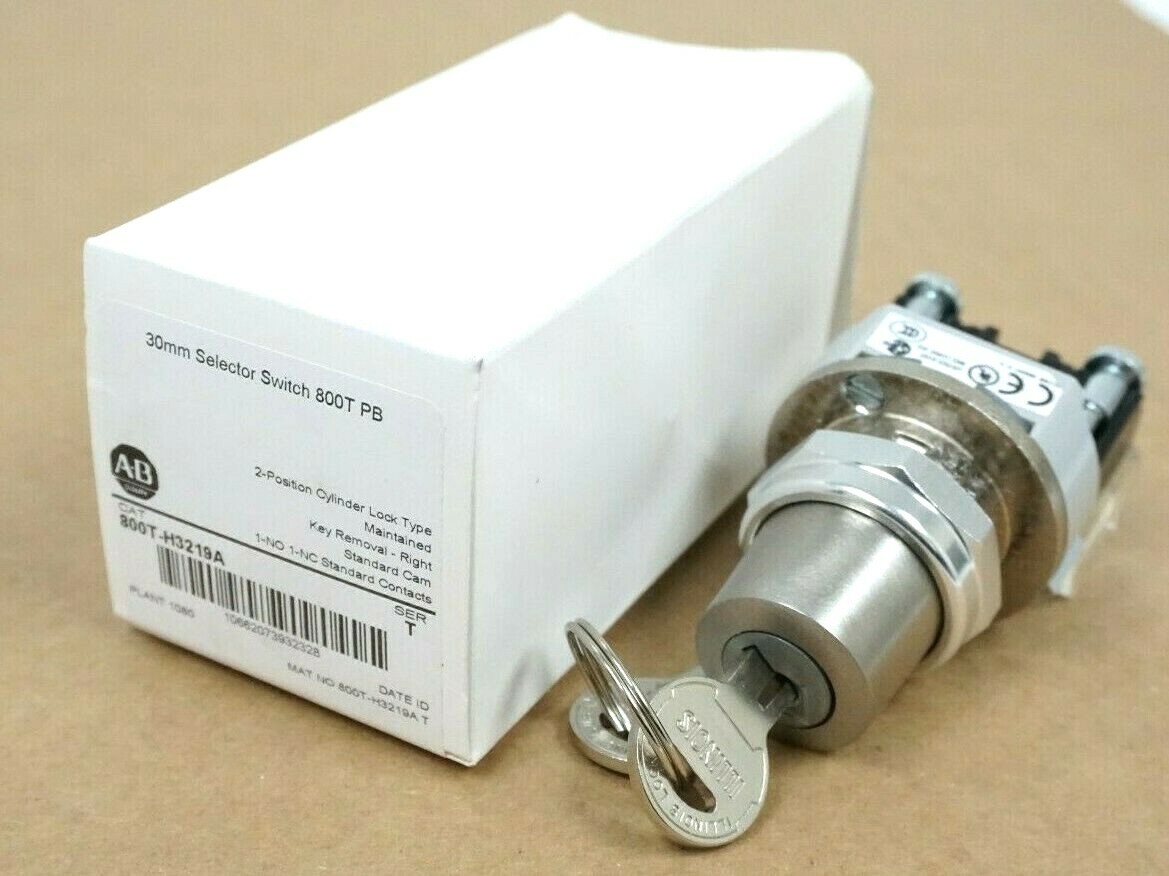 NEW ALLEN BRADLEY 800T-H3219A SER.T 30MM SELECTOR SWITCH 800T PB 800TH3219A