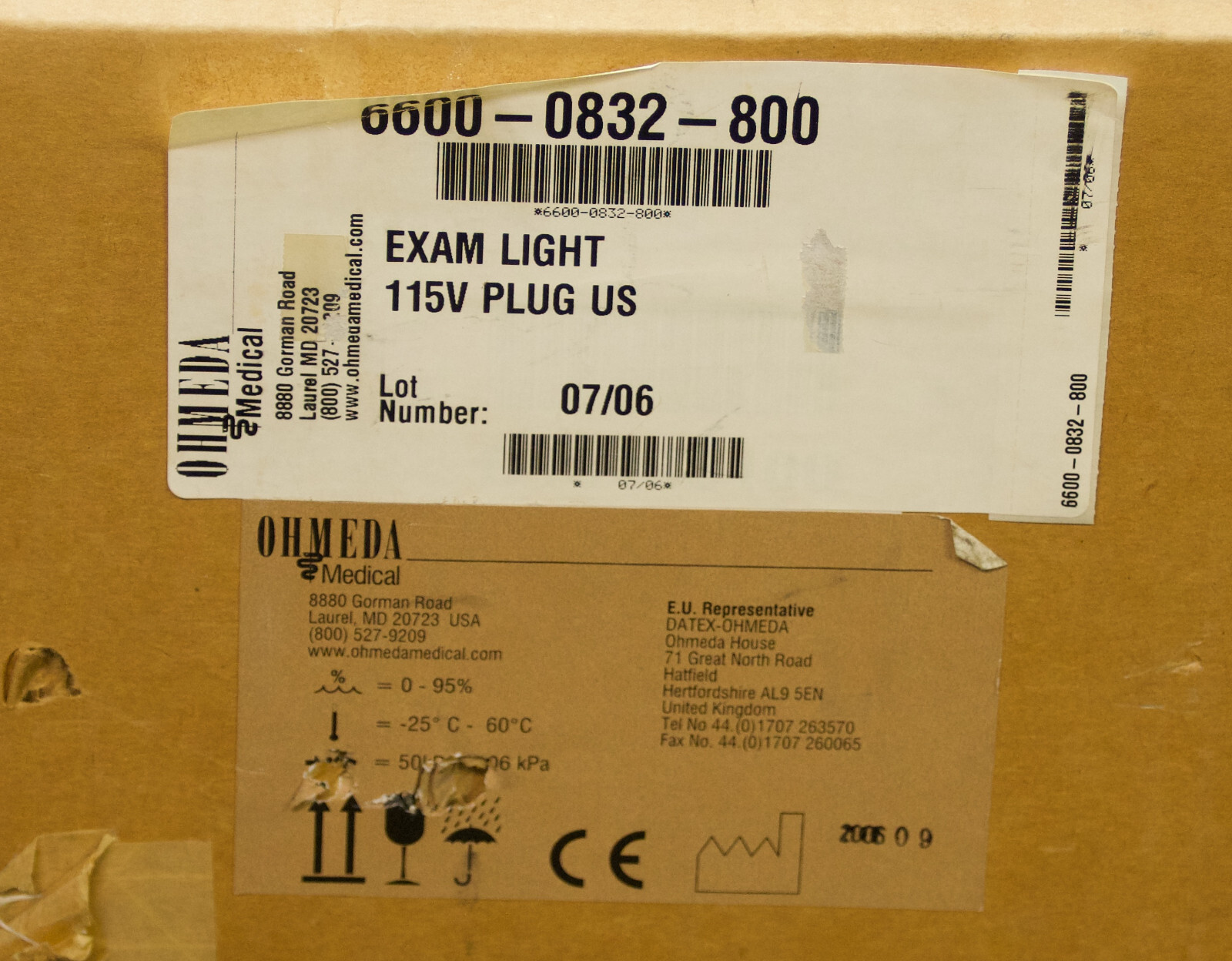 Ohmeda 6600-0832-000 Goose Neck Exam Light (R15)