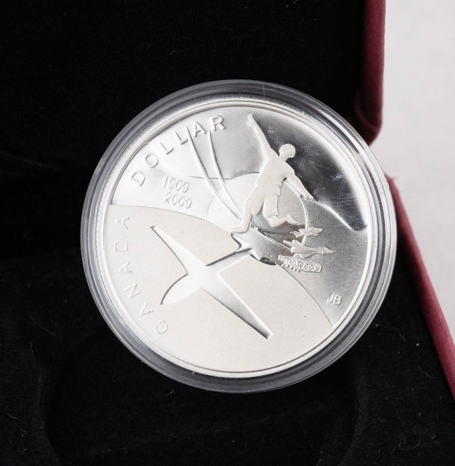 2009 Canada 100 Years of Flight Commemorative Sterling Silver Proof Dollar 814b