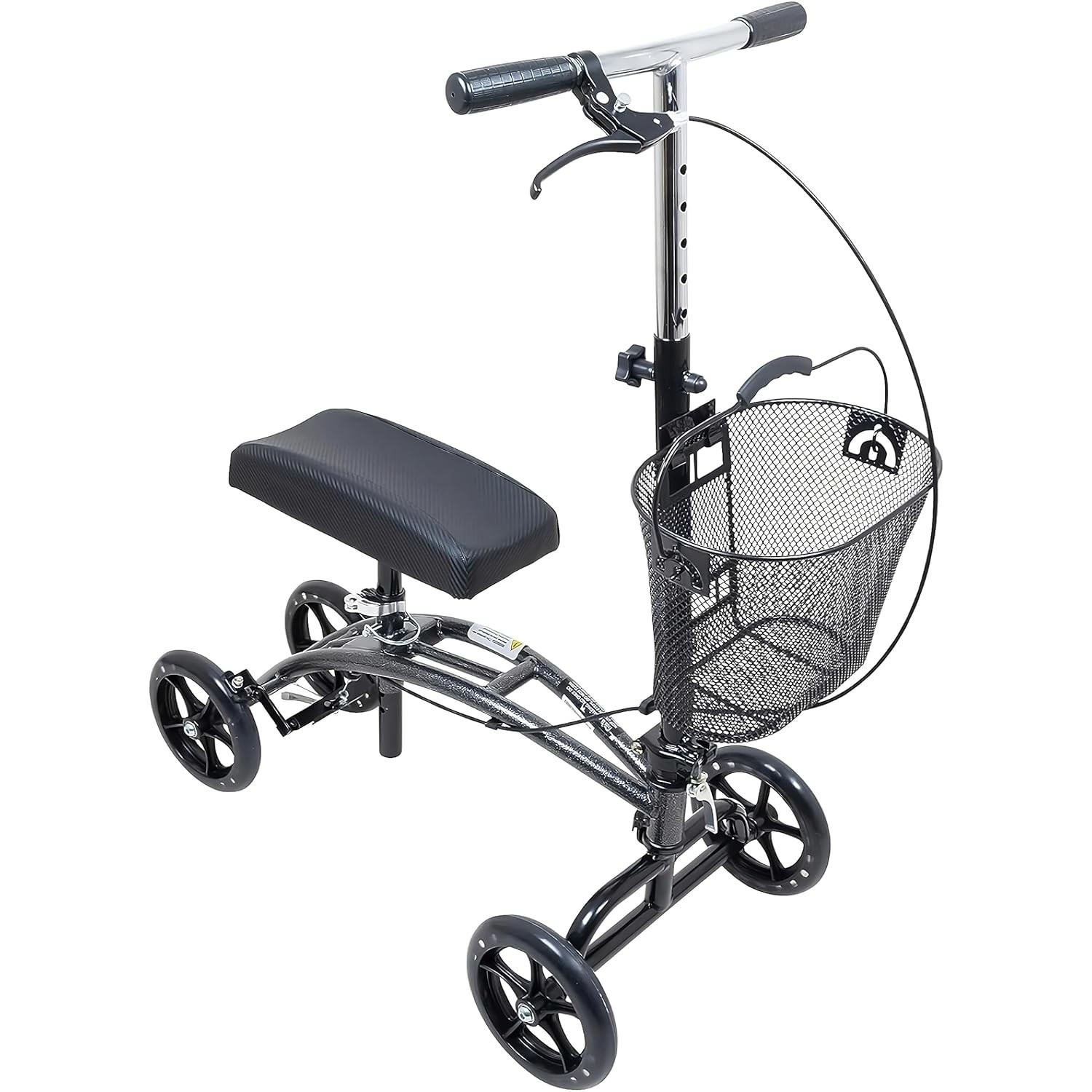 Knee Walker Scooter for Foot Injury Steerable Crutch Alternative Hand Brake