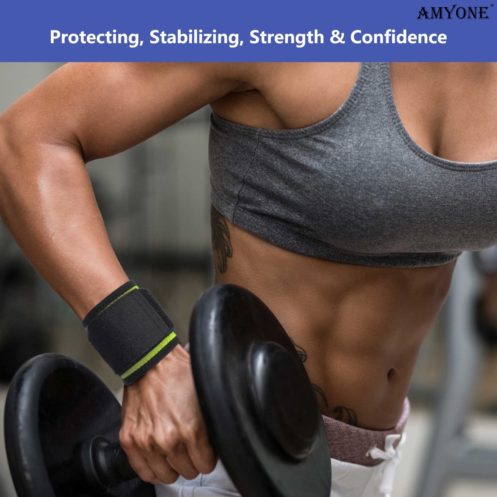 Wrist Brace, 2 PACK Wrist Wraps for Carpal Tunnel for Women/Men, Highly Elast...