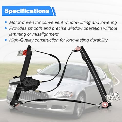 Driver Power Window Regulator w/Motor Compatible with Maserati Front Left