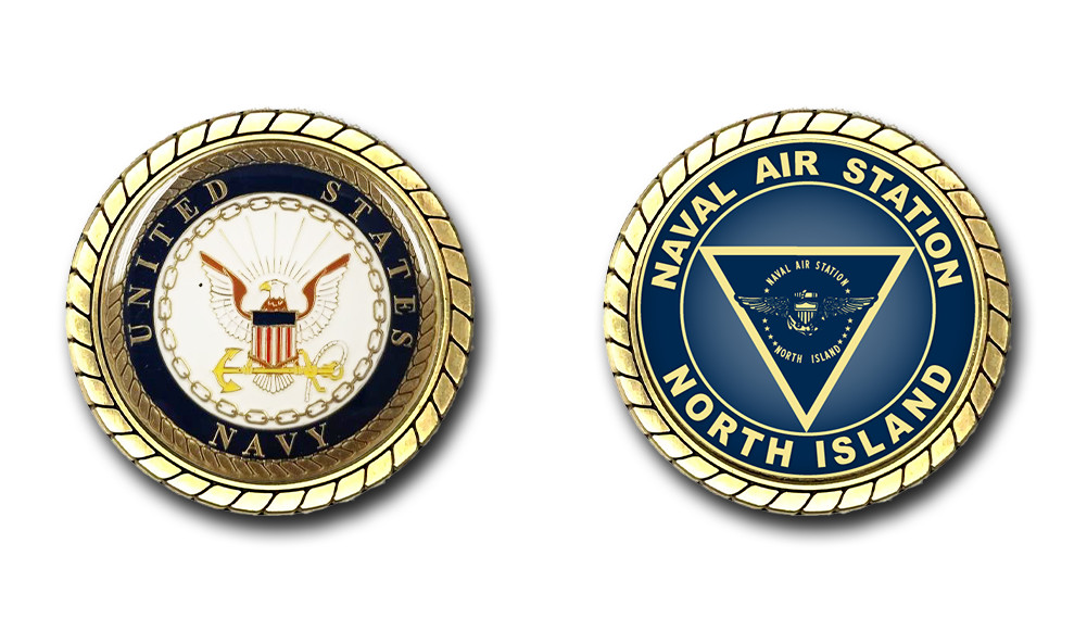 US Navy Naval Air Station North Island Challenge Coin Officially Licensed