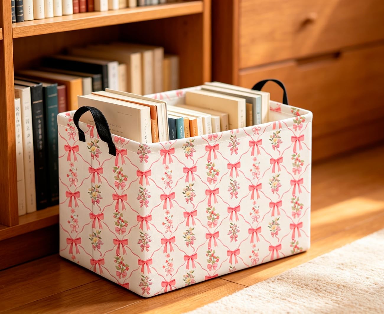 CLOCOR Rectangular Storage Basket Empty,Gift Basket,Waterproof Storage Bin,Ro...