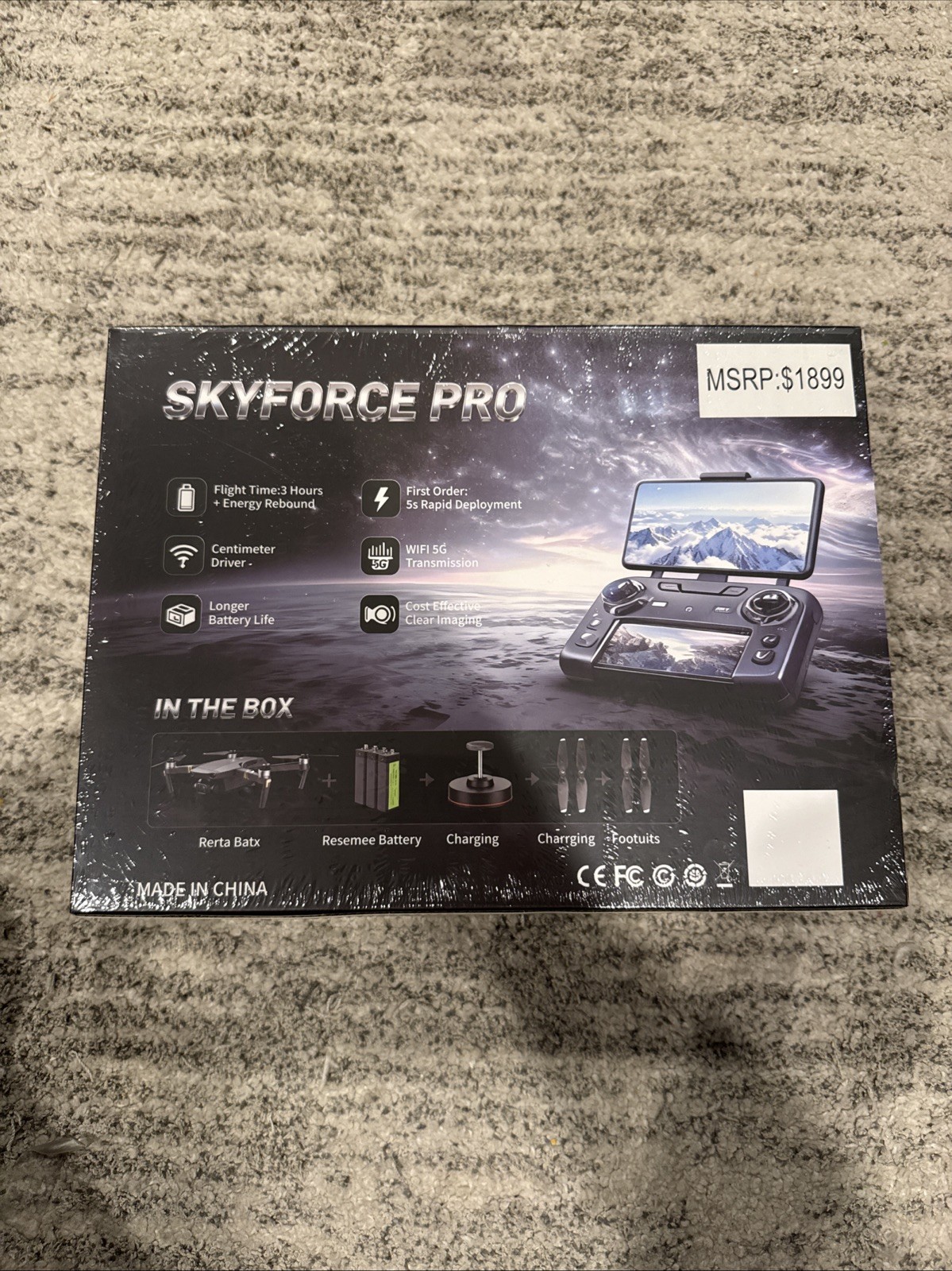 SKY FORCE PRO Combo 8K Camera Drone with Smart Controller