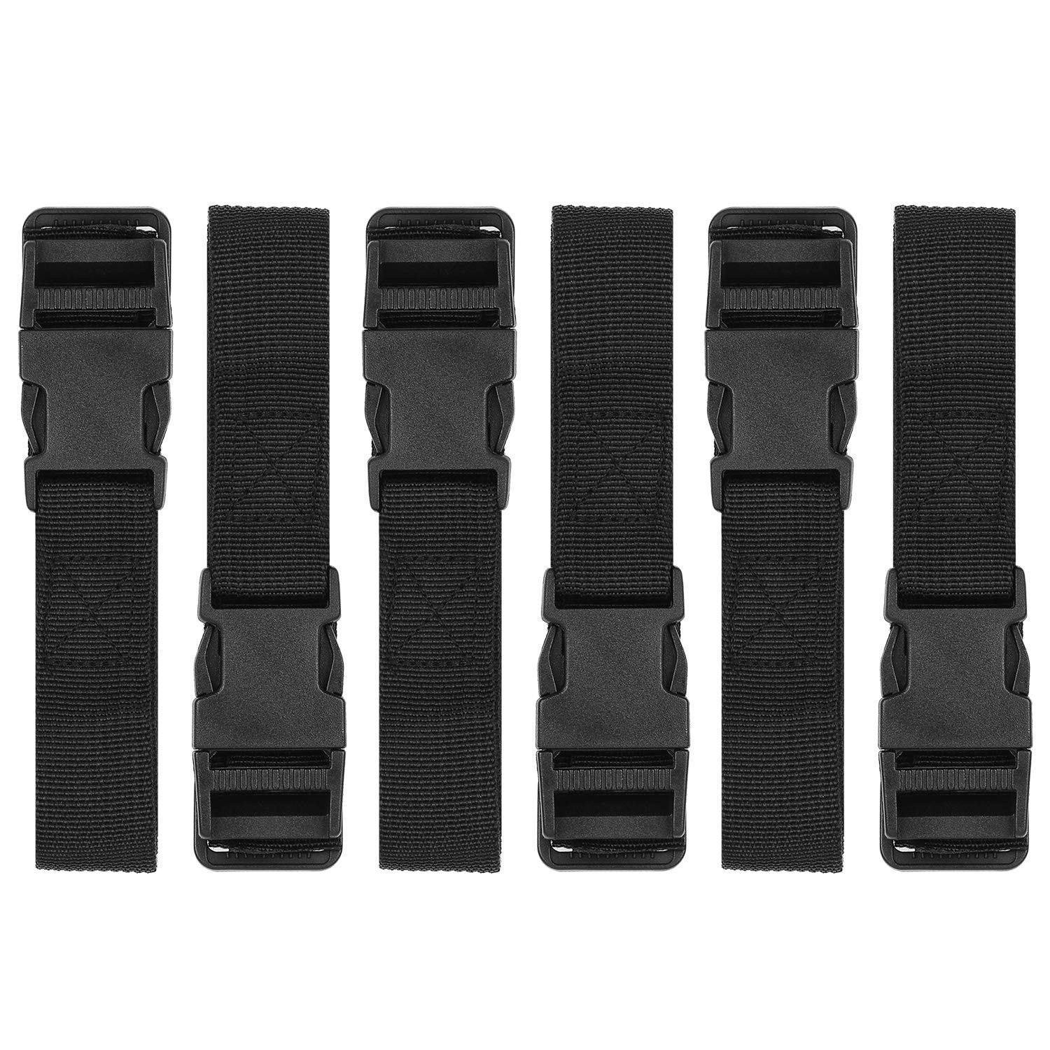 6 Pack Luggage Nylon Straps with Quick Release Buckle Utility Straps for Travel