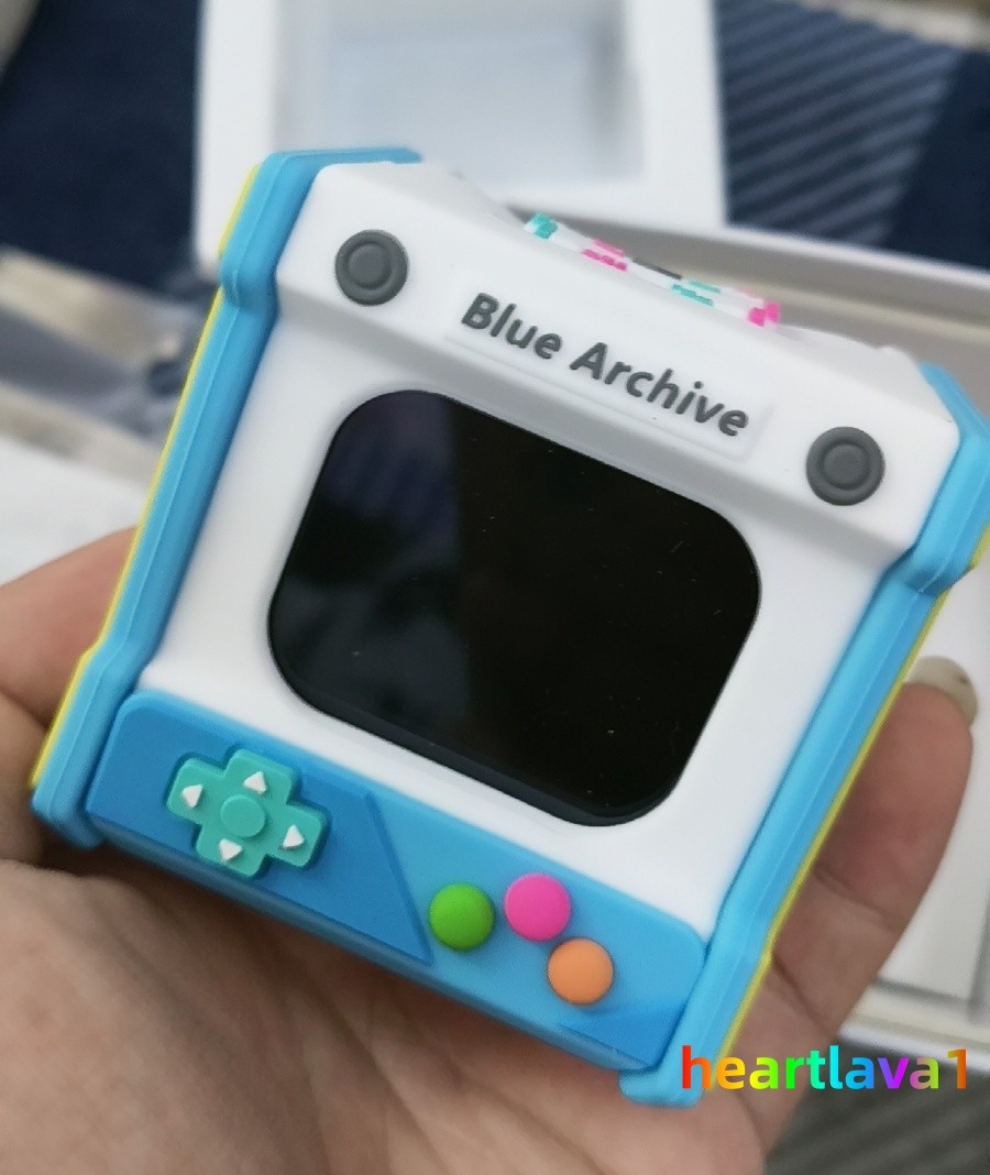 Official Blue Archive CUBE FACE LCD Touch Screen Wireless Bluetooth Earphones