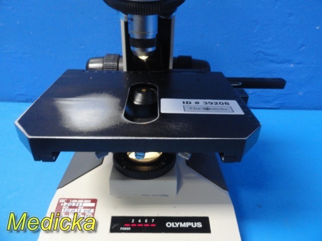 Olympus BH-2 Lab Microscope w/ Trinocular Head, 3 Objectives, Stage ~ 39208