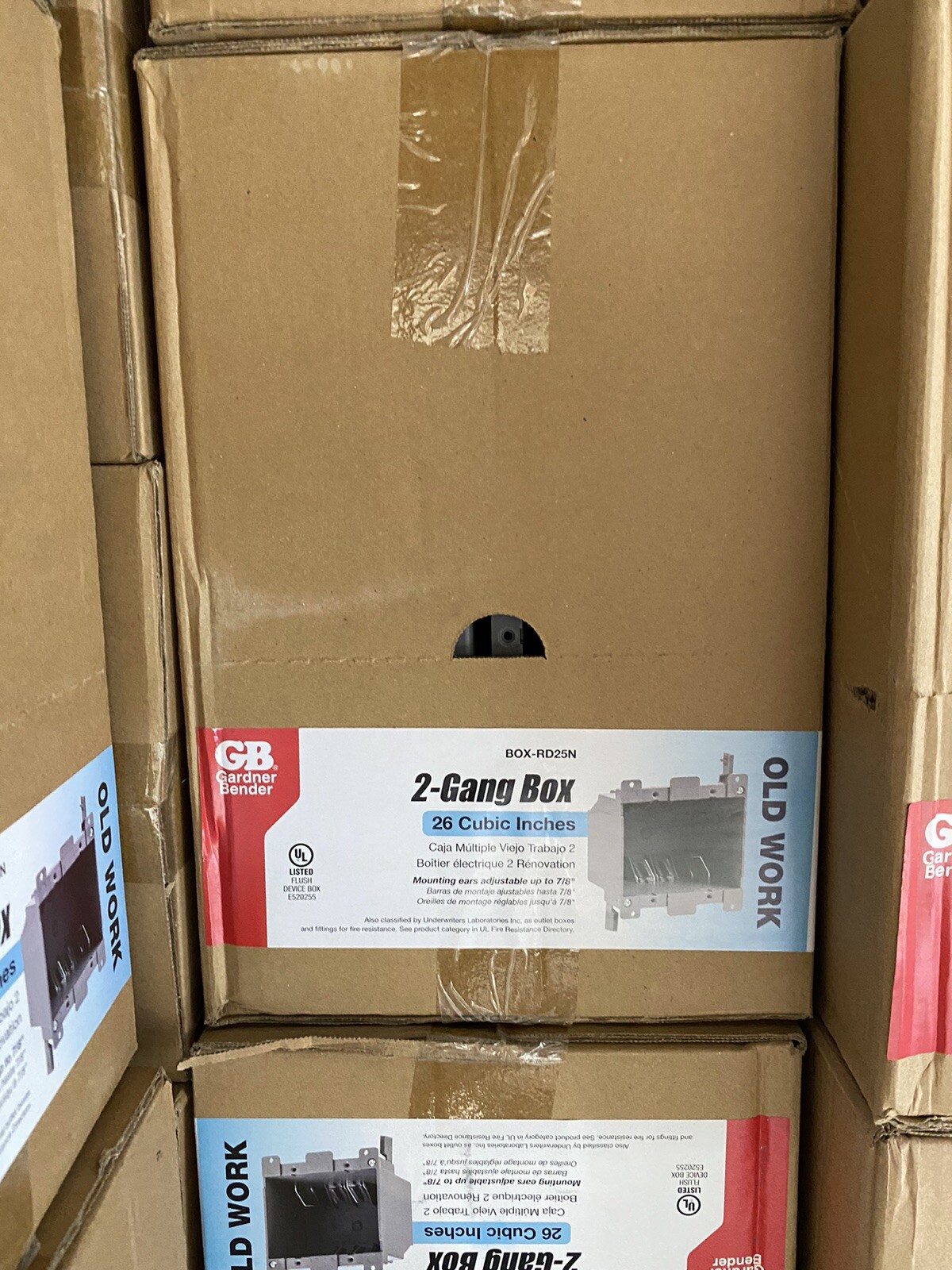 Case Of 30- 2-gang 26 Cubic Inches Remodel Old Work Electrical Boxes