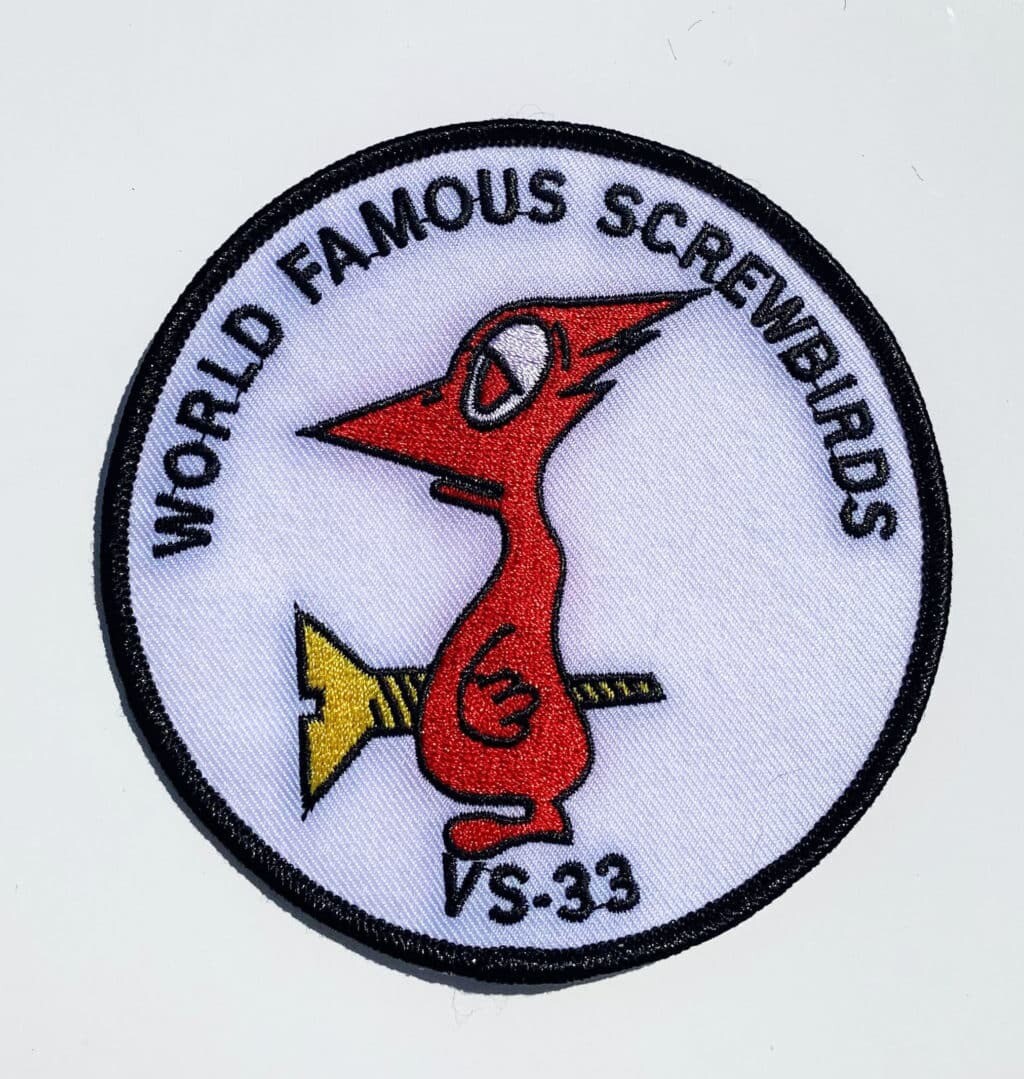 VS-33 Screwbirds Squadron Patch – Sew On, 4 in