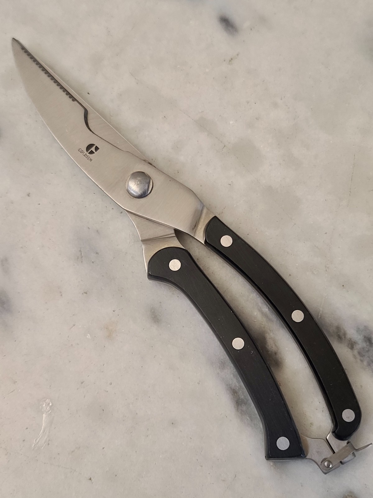 GOLDSUN Vintage  Kitchen Shears Scissors with safety clip