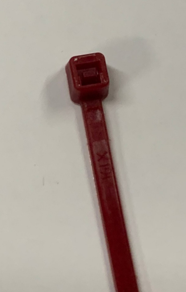 1000 pcs 8" Air Handling Plenum Rated Cable Tie, Burgundy, 10 bags of 100