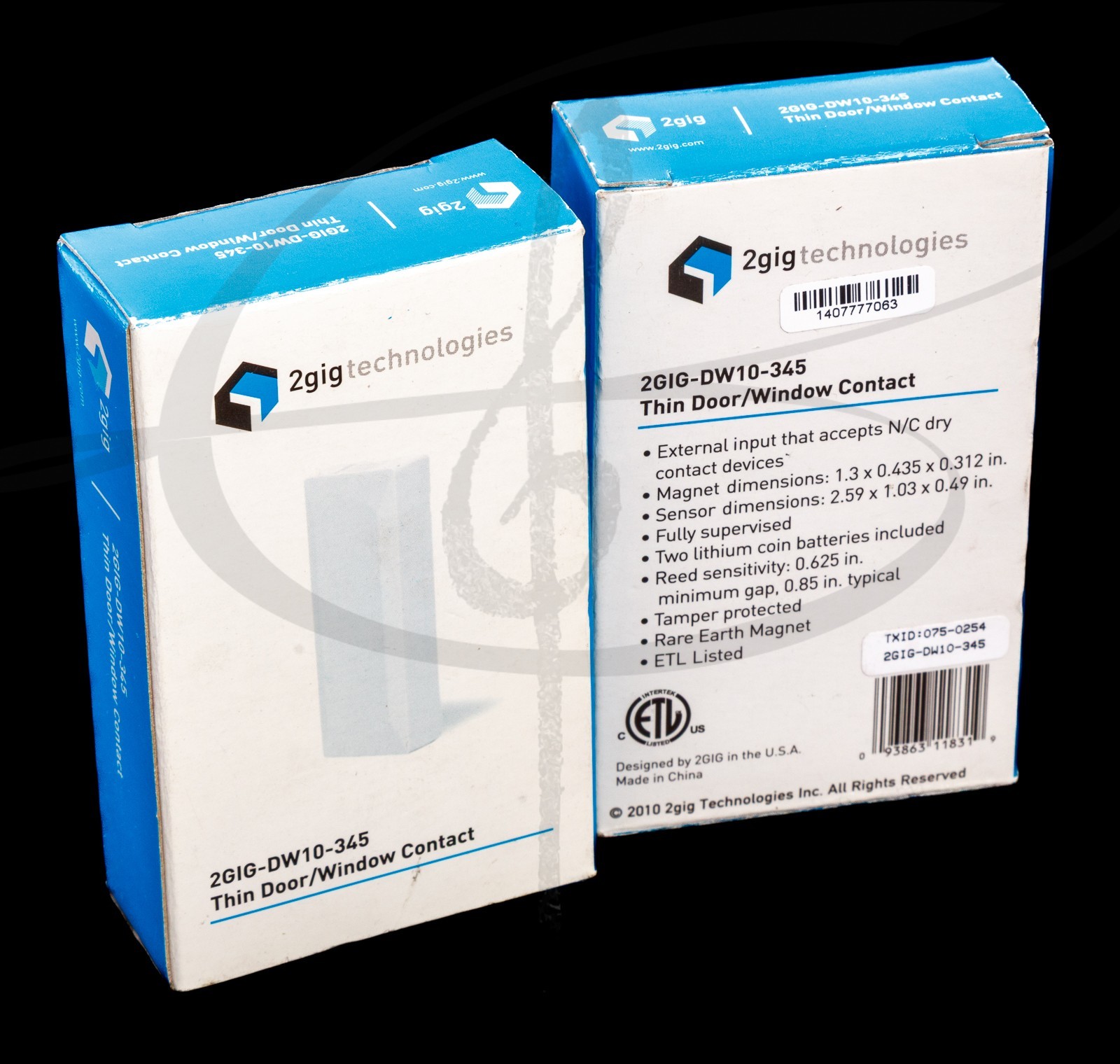 2gig Technologies Wireless Thin Door/Window Contact 2GIG-DW10-345