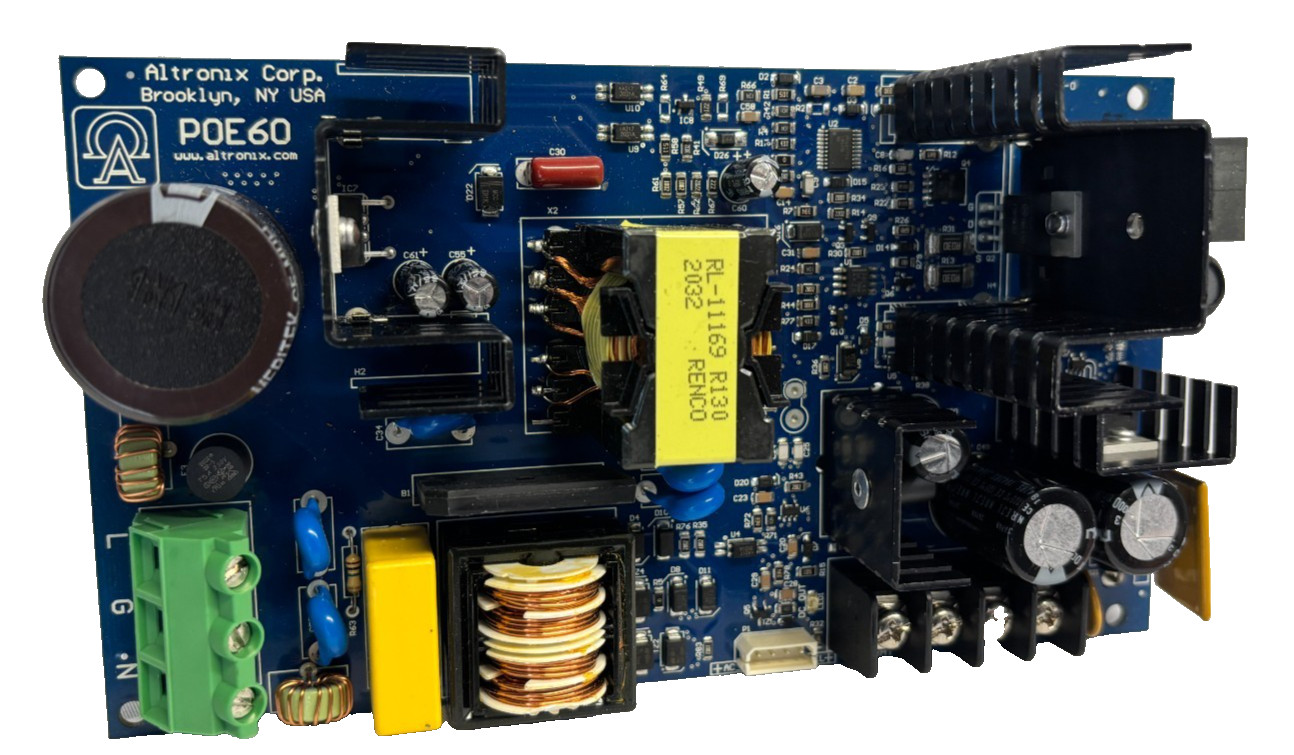 Altronix POE60, 56VDC/75W Power Supply/Charger - EACH - PreOwned
