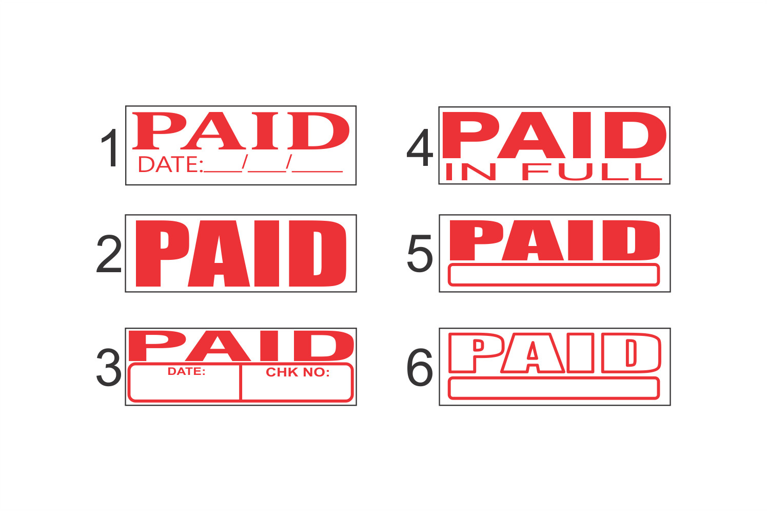 PAID Stamp - Office stamps - 904 Stamps