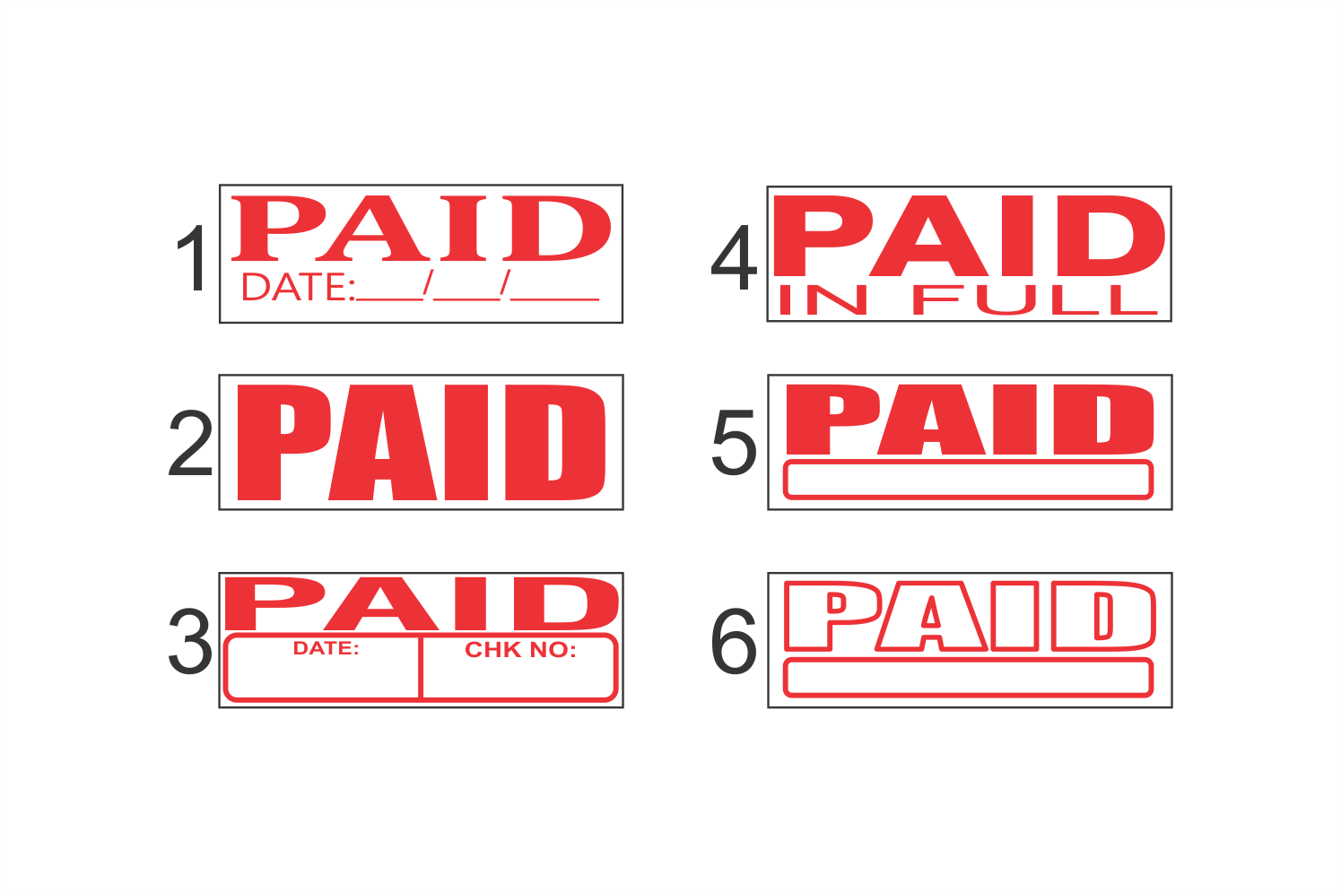 PAID Stamp - Office stamps - 904 Stamps