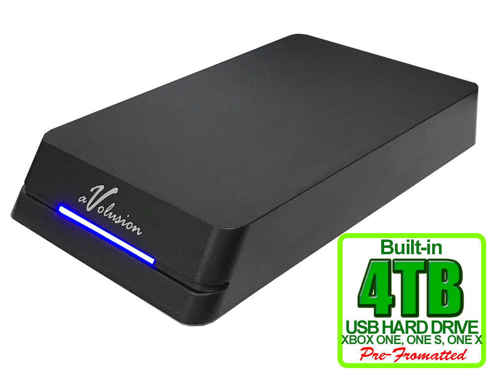 Avolusion 4TB HDDGear Pro External USB 3.0 Gaming Hard Drive for XBOX ONE X, S