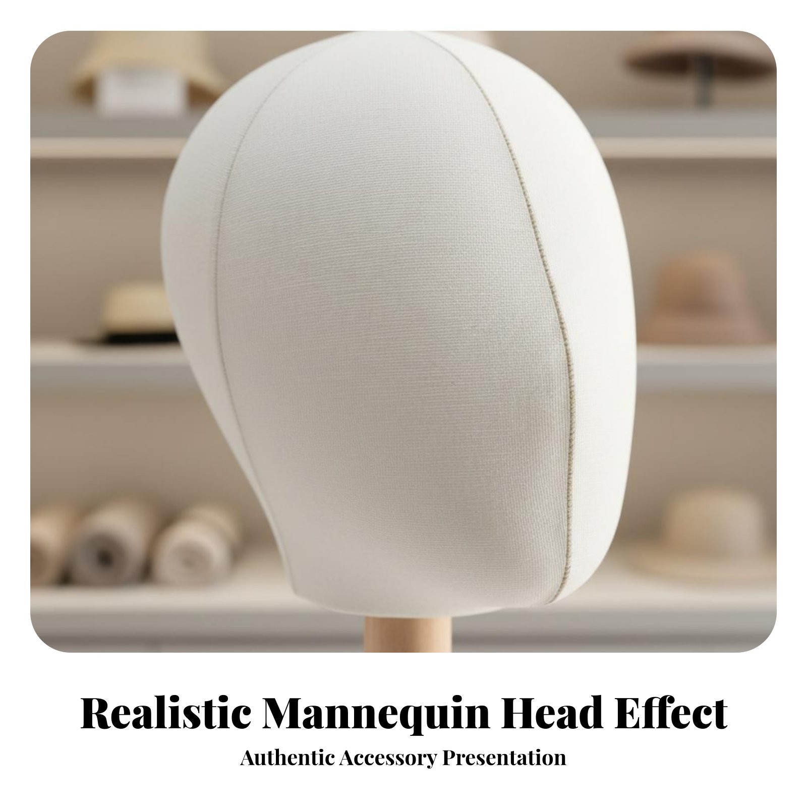 Hat Display Mannequin Easy Assembly Mannequin Head Hat Holder Stable Base
