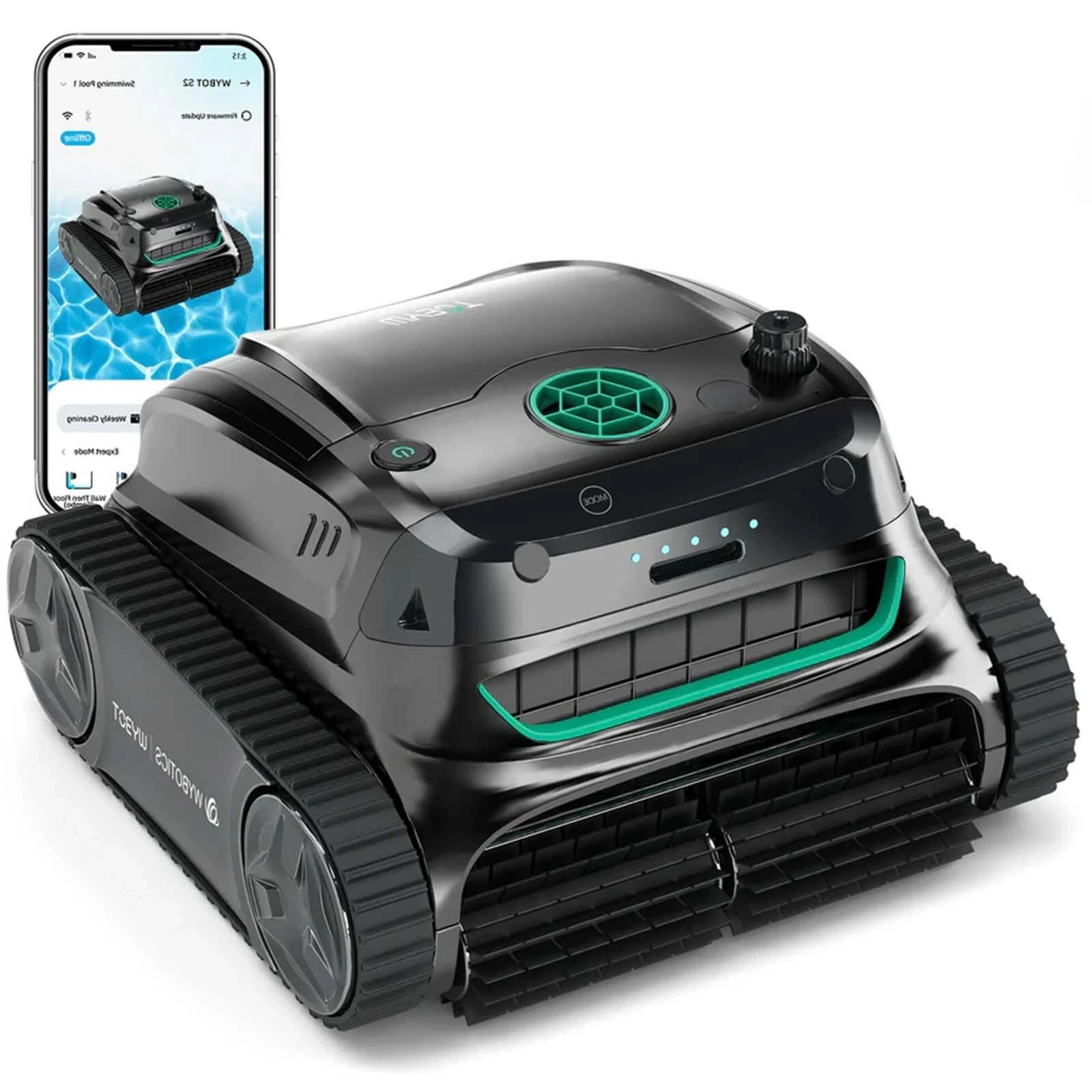 WYBOT S2 Cordless Robotic Pool Cleaner - Model WY210C - Automatic Vacuum