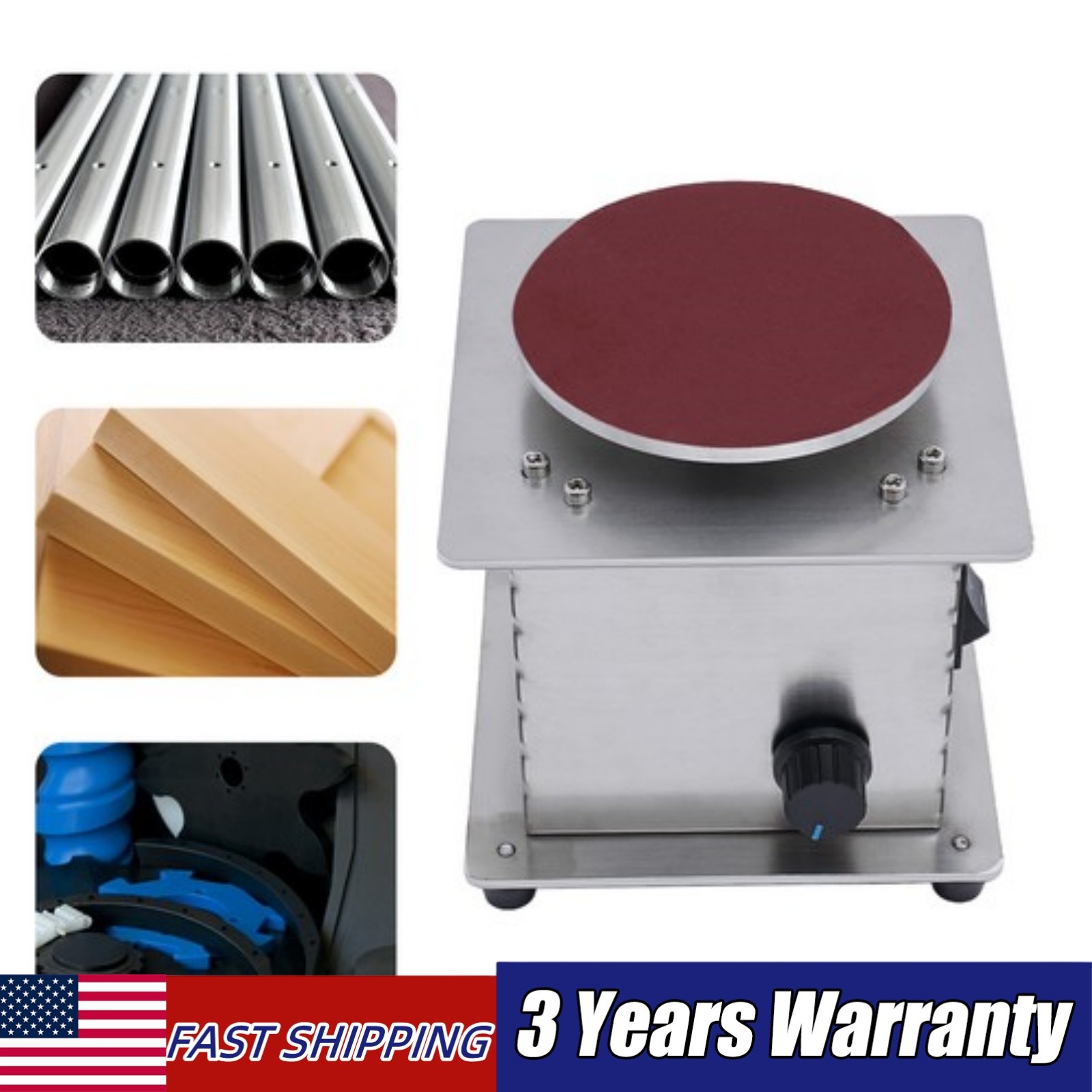 Electric Grinder Disc Sander 4" Polishing Grinding Tool Mini Sharpener Polisher
