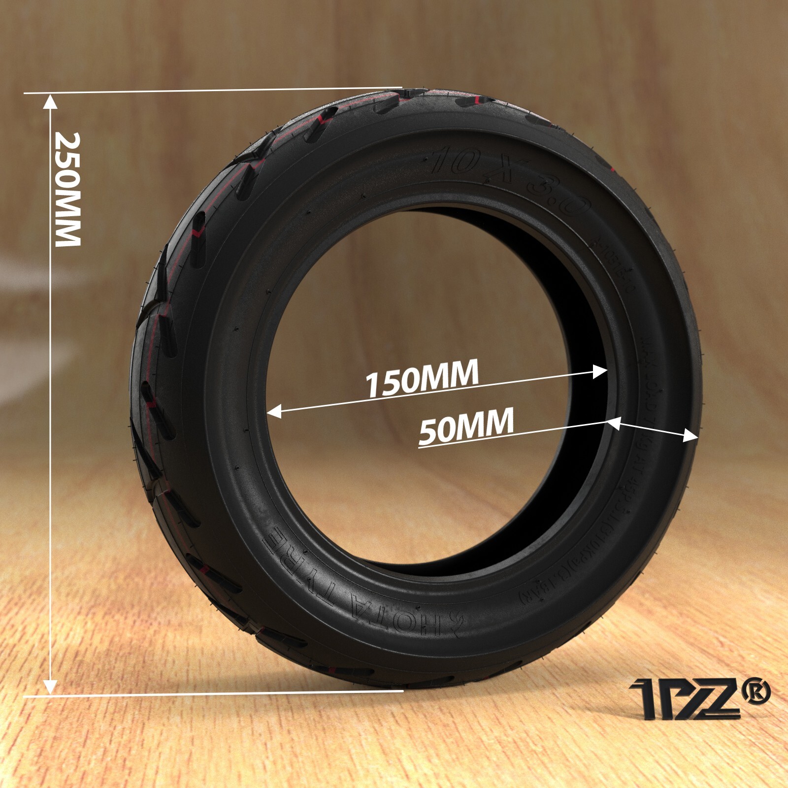 10x3.0 255x80 Inner Tube & Tire Set For Zero10x Vsett 10 Electric Scooter