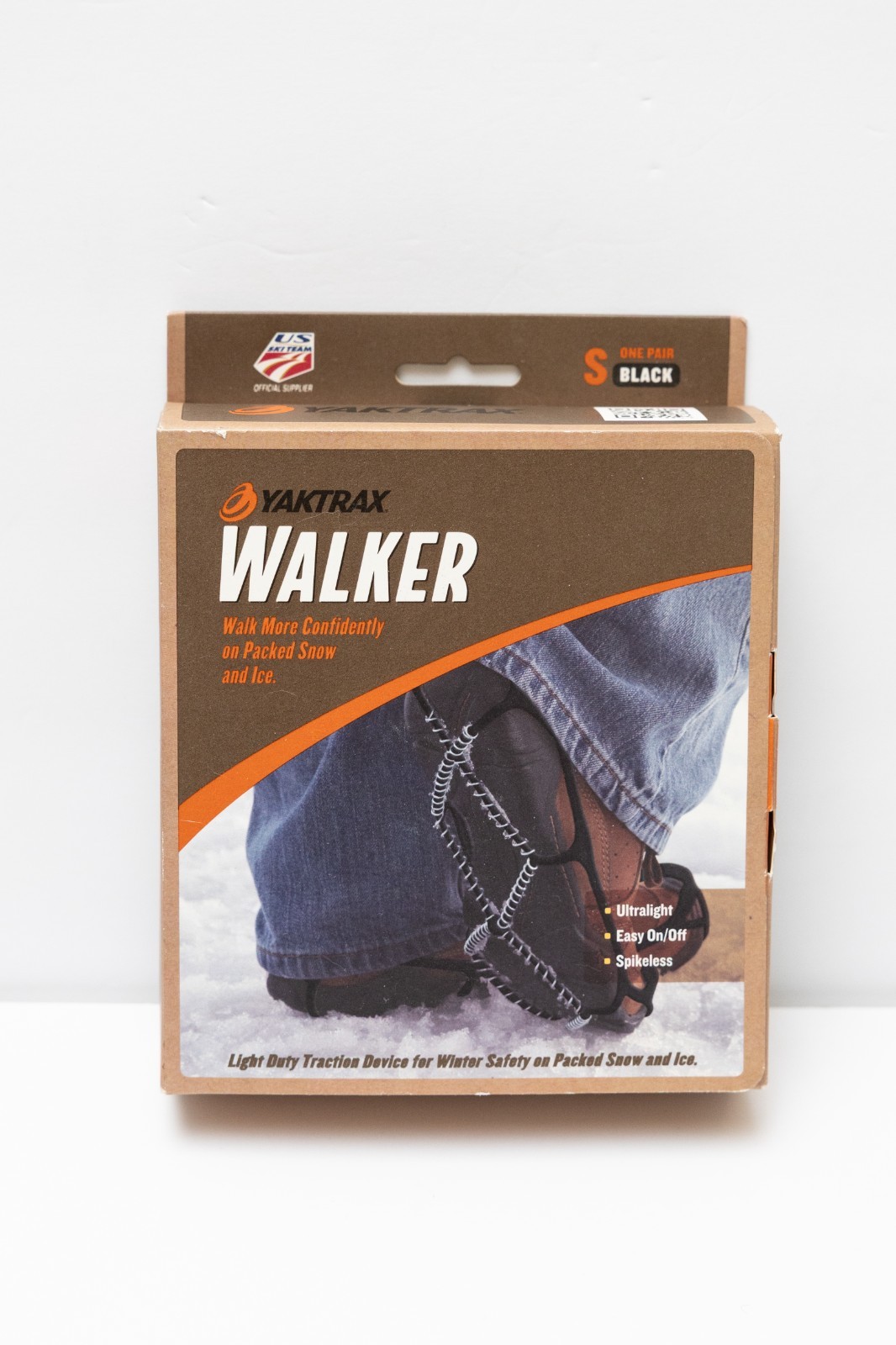New YAKTRAX WALKER Sm Snow & Ice Traction Spikeless Men's 5-8.5 Women's 6.5-10