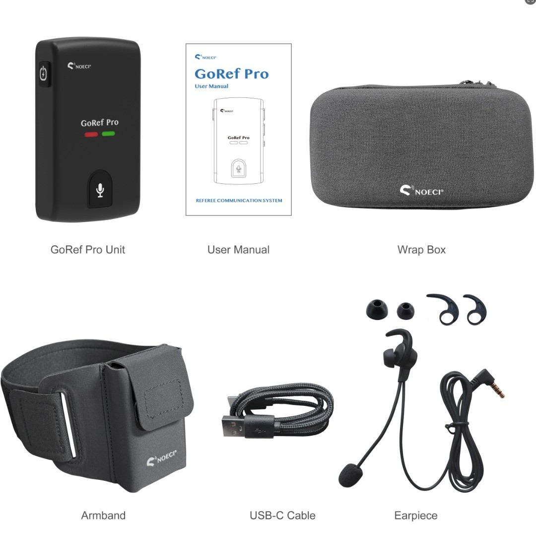 Bluetooth Football Soccer Referee Intercom Communication Interphone for 2 user