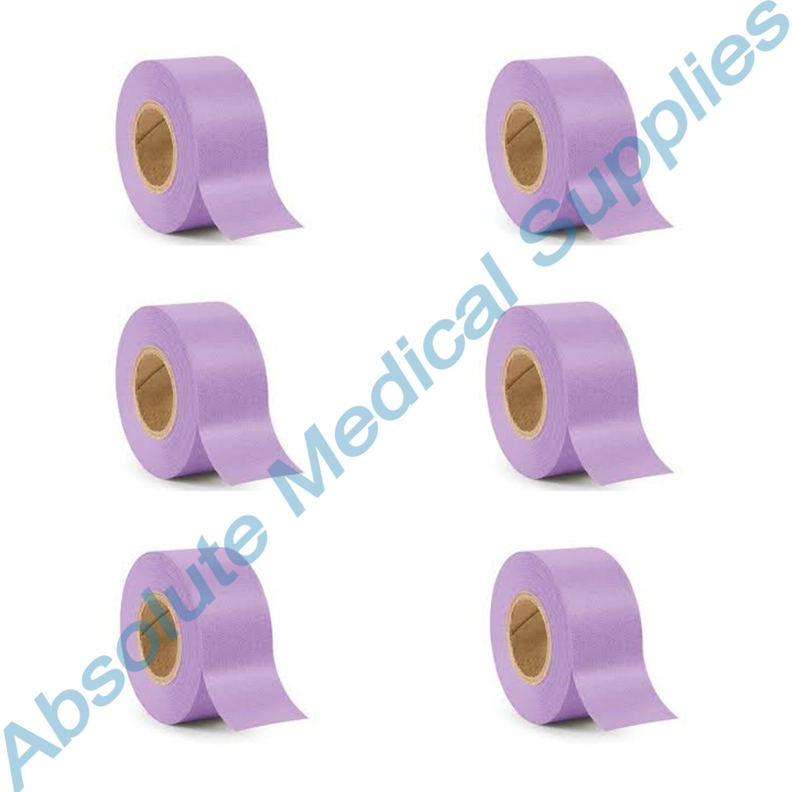 *6-Pack* Medline Nursing Chart Label Lavender Tape Blank 0.75" x 500" 256Z75