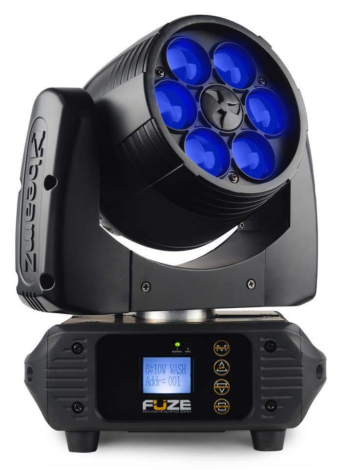 BEAMZ FUZE610Z WASH LED 6X10W RGBW 2PC FC MOVING HEADS