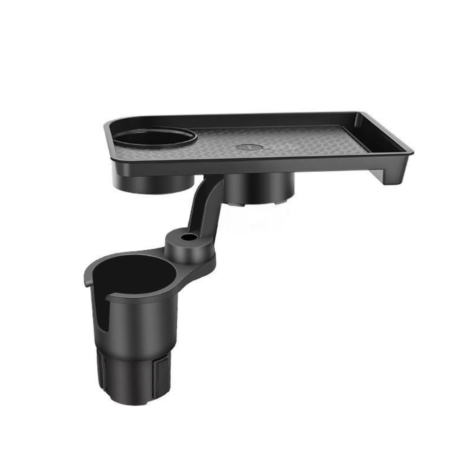 Vehicle-Mounted Multifunctional Water Cup Holder Tray Black Adjustable Cup Ho...