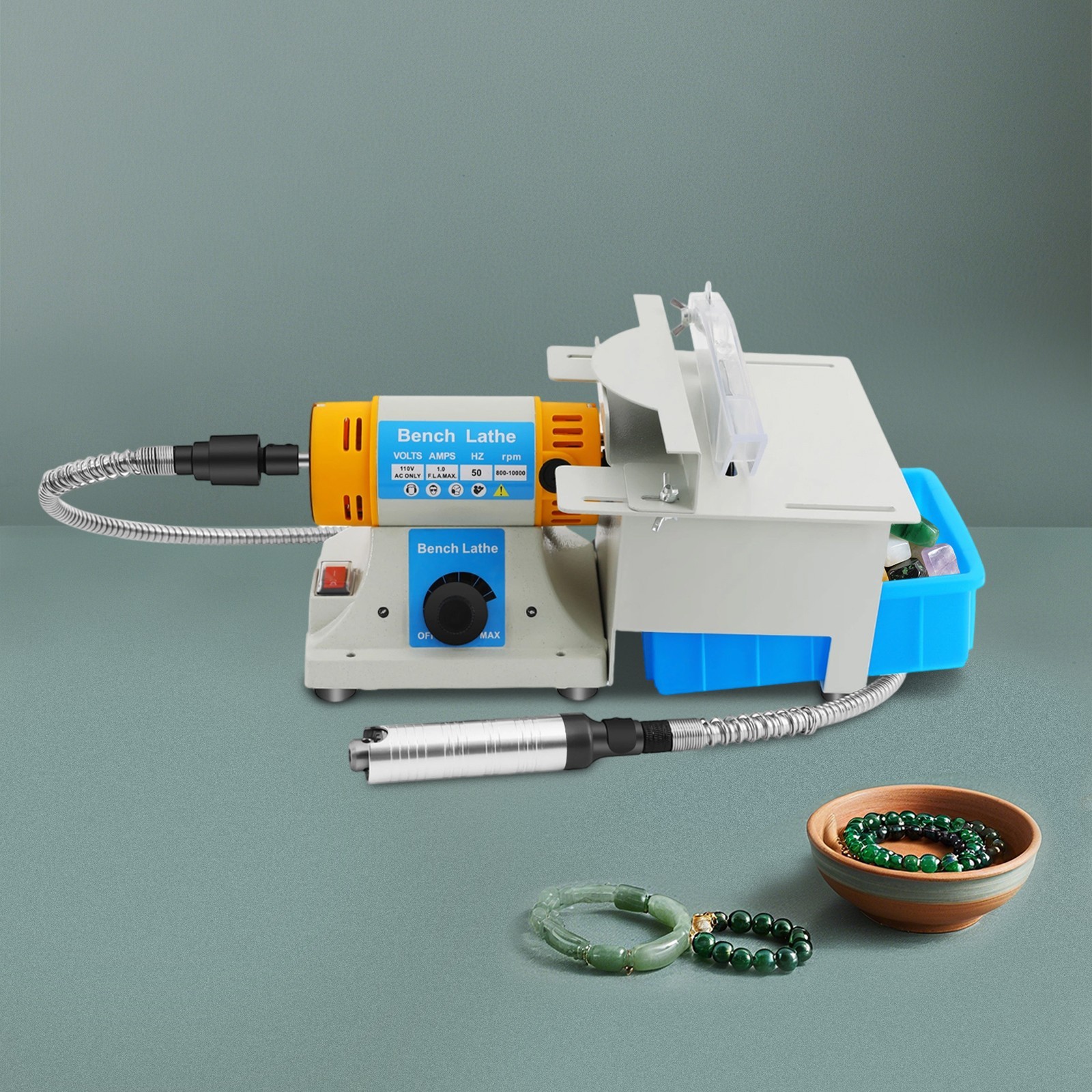 Mini Table Saw, 110V Multifunctional Electric Grinding Machine With Table Saw