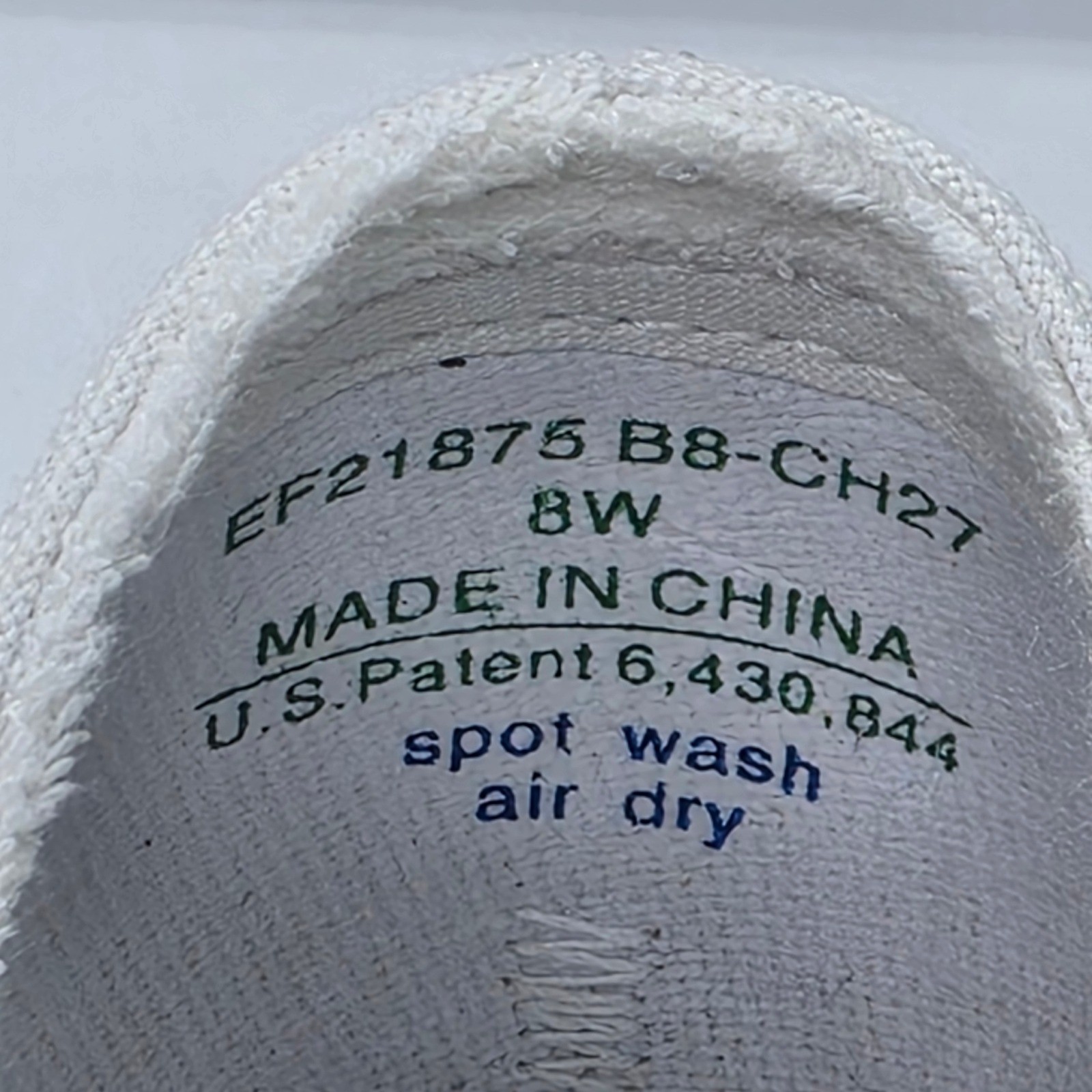 Grasshoppers Purefit Comfort White Canvas Slip On Sneakers EF21875 Womens 8W