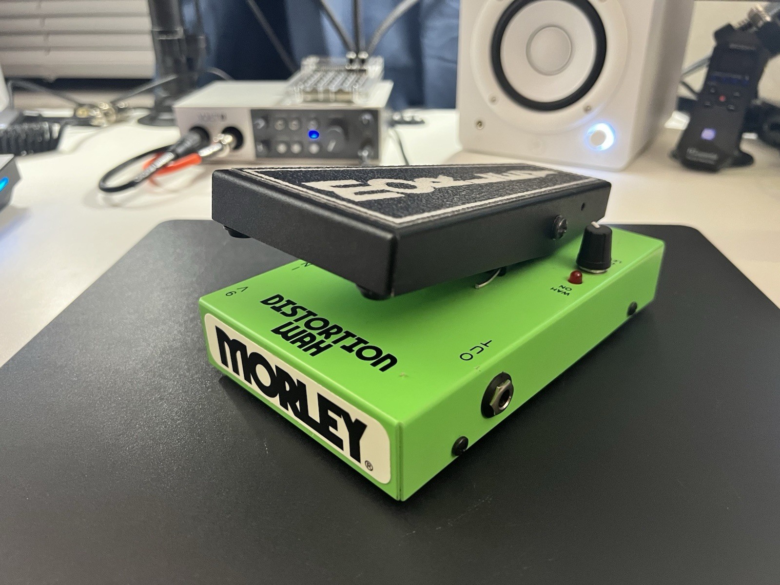Morley Distortion Wah Pedal Lime Green - rare
