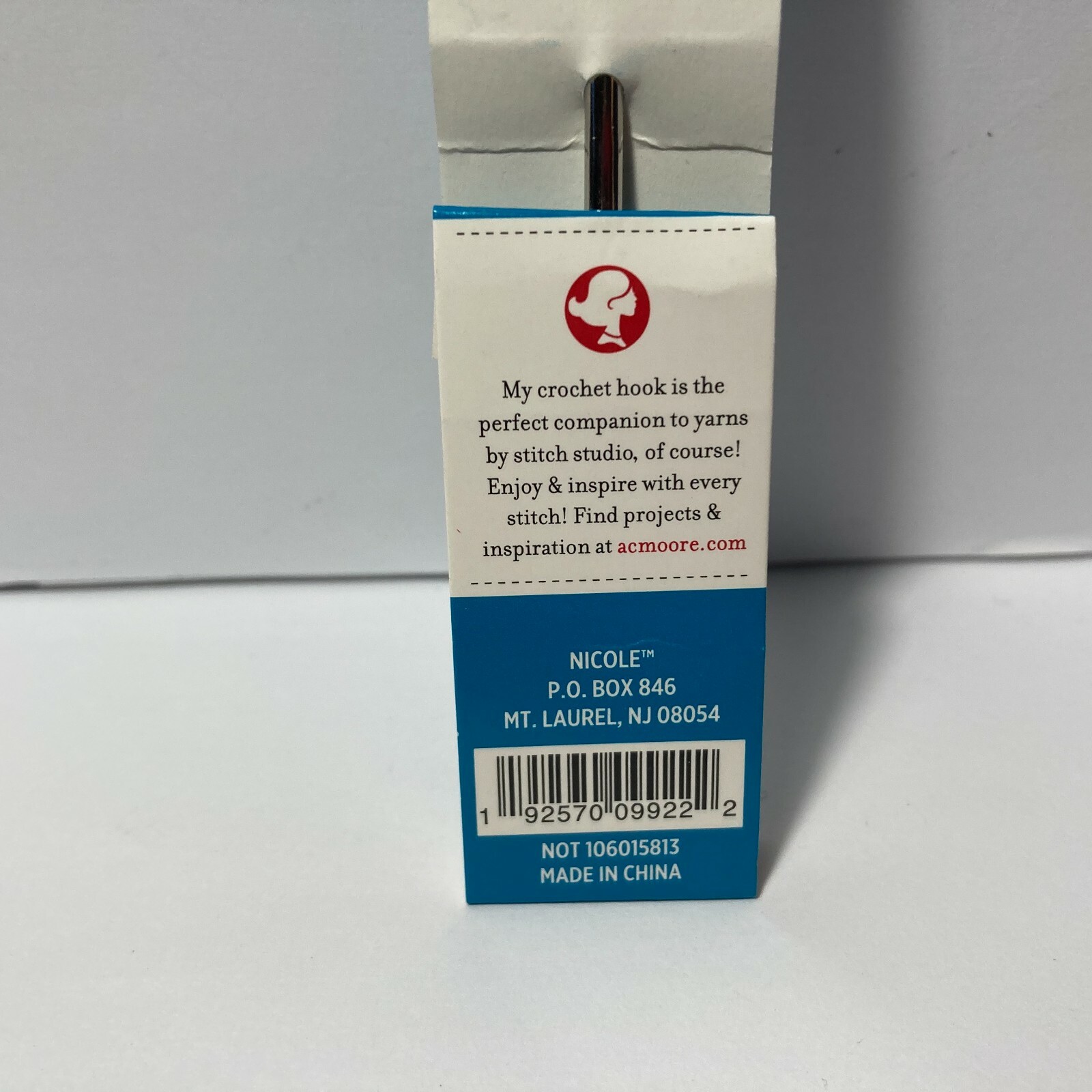 Steel Crochet Hook US 9 (1.4mm) 5" Stitch Studio by Nicole