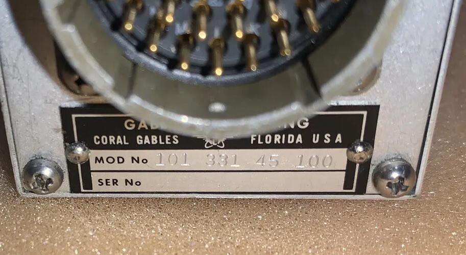 Gables Engineering Comm Control Head Module 101-331-45-100 REPAIRED W/8130