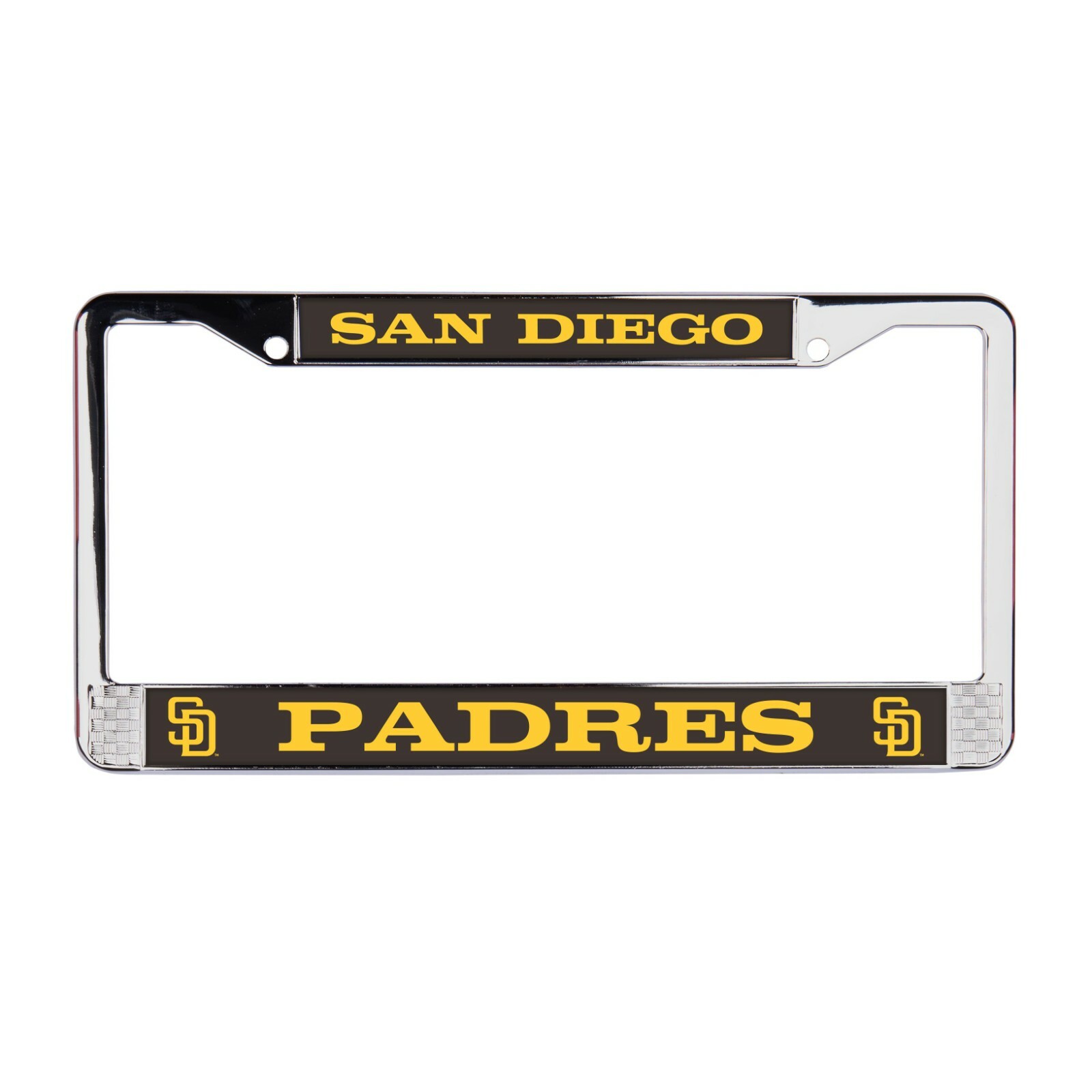 San Diego Padres MLB 3D Polyurethane Domed Chrome License Plate Frame Cover