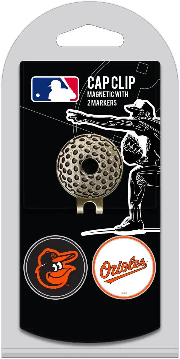 New Baltimore Orioles Team Golf Ball Marker Set with 2 Golf Ball Markers