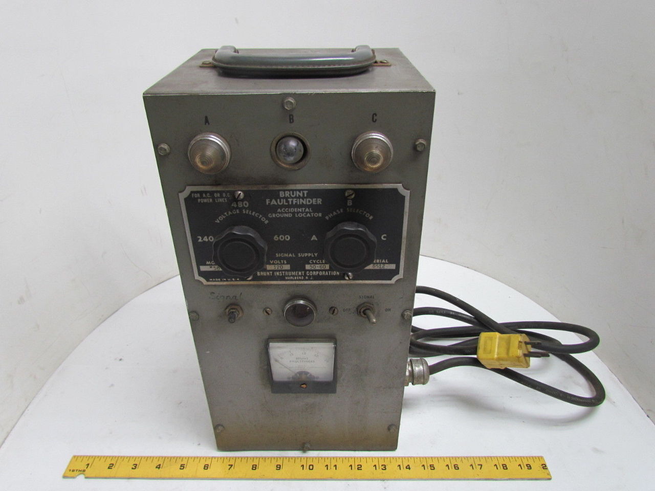 Brunt faultfinder 58 Accidental Ground Locator Hypot Hipot HI Pot tester