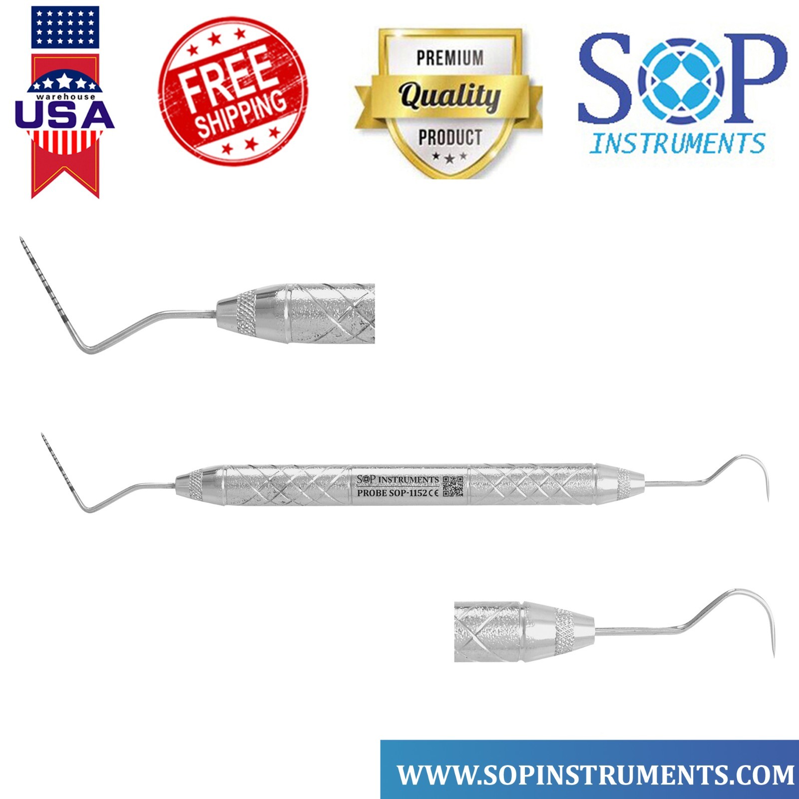 Dental Explorer EXP 23/UNC15 Probe Double End Periodontal Diagnostic Instruments