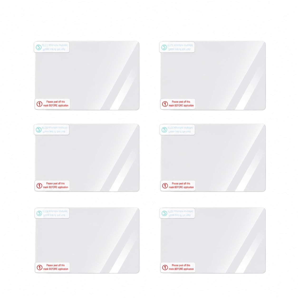 6-Pack Electrostatic Windshield Mounting Stickers Compatible with Redtiger...