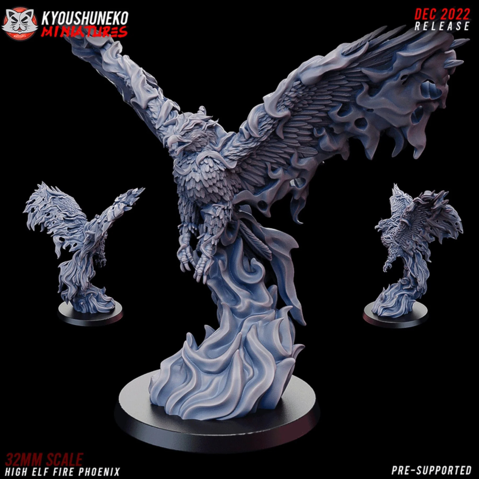 Fire Phoenix - 20-32mm High Elves (Kyoushuneko) - Resin Tabletop Miniature