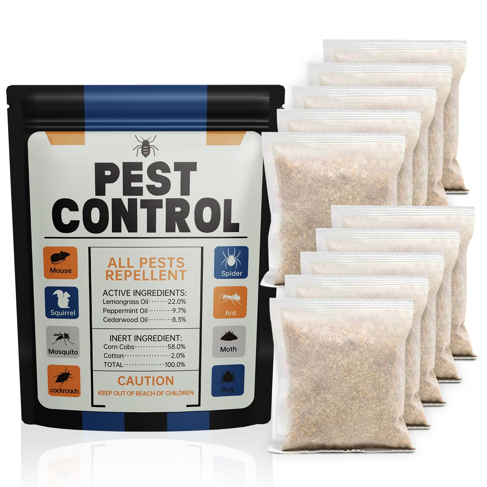 10 Pack of Botanical Pest Control for Outdoor&Indoor Use - Safe for Kids & Pets
