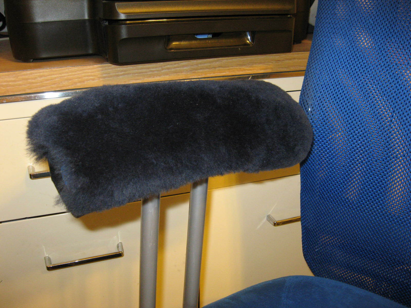 PAIR Australian Merino Sheepskin 10" Long ARMREST Pads for Office & Wheelchairs