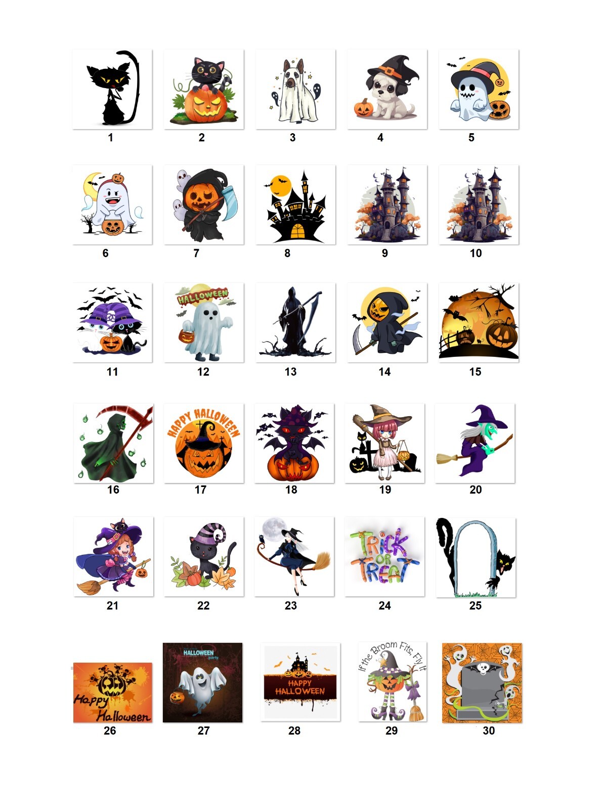 Personalized Address Labels Cute Cartoon Halloween Cats Kittens (FA 35)