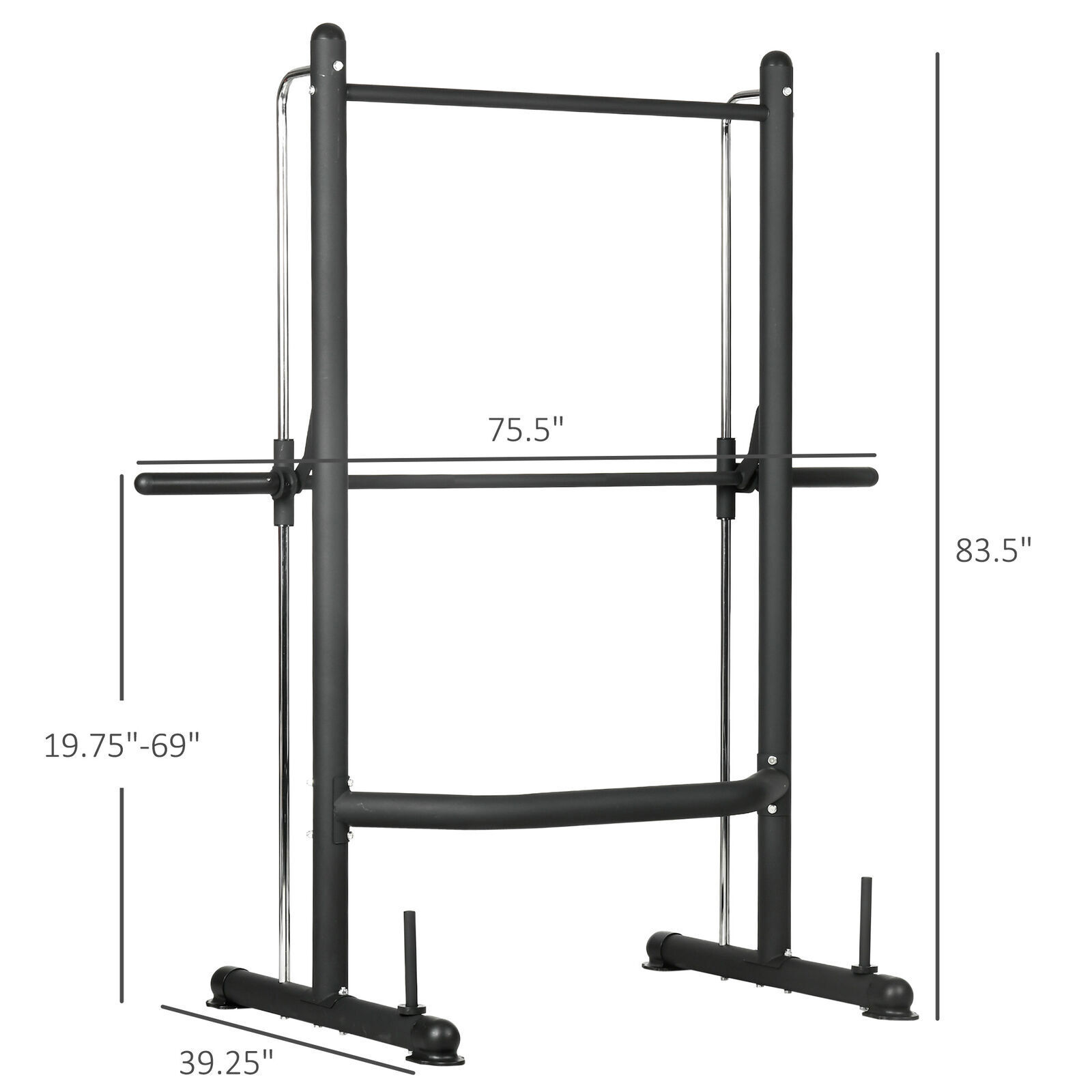 DEFECTIVE Adjustable Squat Rack with Pull Up Bar Barbell Bench Press Wei G3D