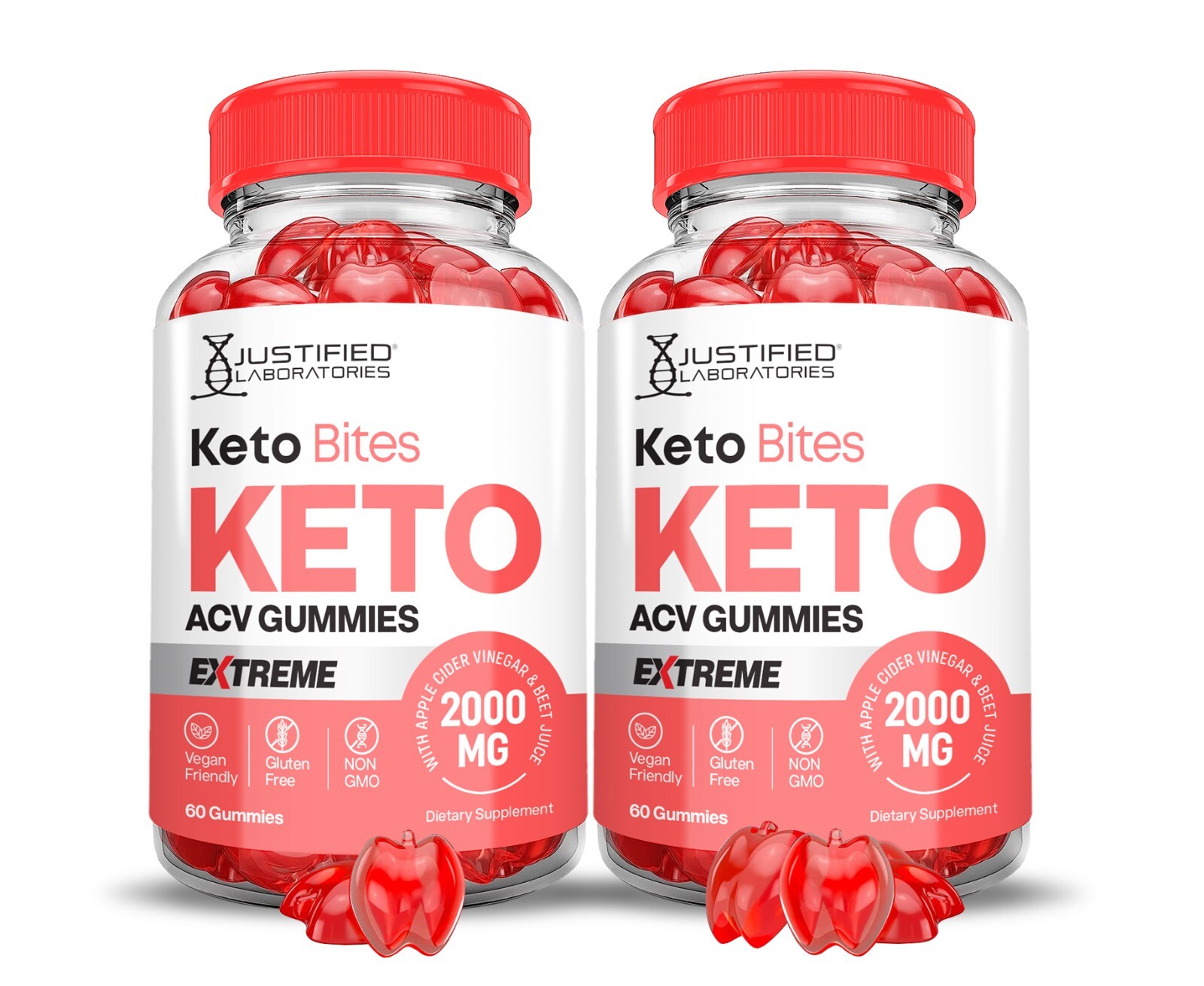Keto Bites Extreme ACV Gummies 2000MG Apple Cider Vinegar 120 Gummys