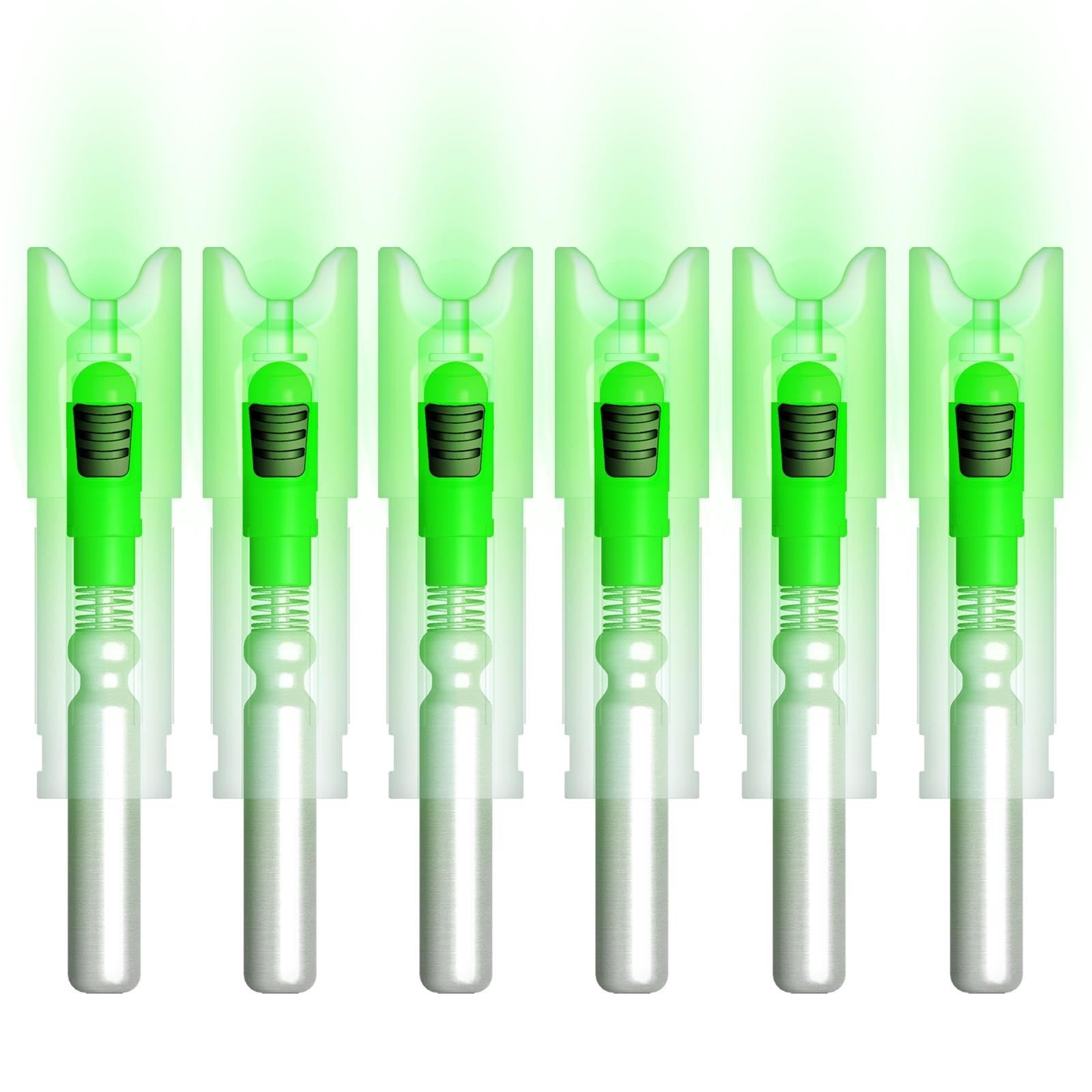 Lighted Nocks for Crossbow with .300 Inside Diameter with ON/Off Switch Arrow...