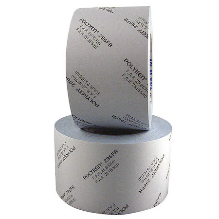 Polyken 296Fr Duct Tape, White, 36 Yd L, 2 In W